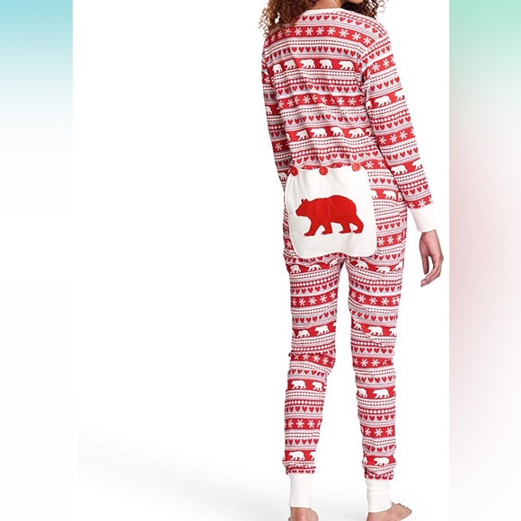 Bear Fair Isle - Adult Onesie / Body suit - Picture 2 of 6